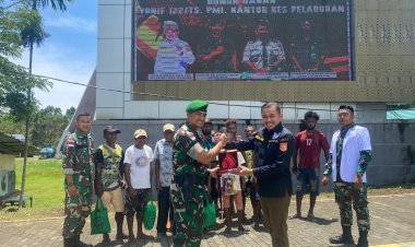 Dalam Rangka HUT PMI  Satgas Pamtas Yonif 122/TS Bersama PMI Jayapura Menggelar Baksos Donor Darah