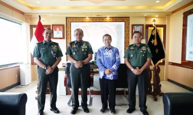 Pangdam XVIII/Kasuari Terima Audiensi Wagub Kaltim, Kerja Sama Jaga Persatuan Dan Kesatuan NKRI