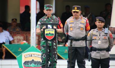 Pangdam I/BB Pimpin Apel Gelar Pasukan PAM VVIP Kunker RI-2 di Padang 