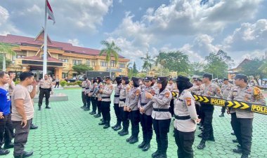 Tingkatkan Kemampuan Personil,Satsamapta Polres Siak Gelar Latihan Gabungan
