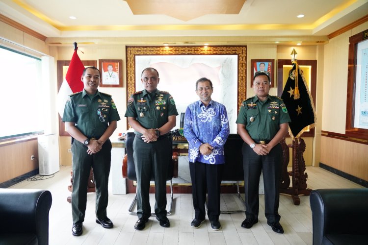 Pangdam XVIII/Kasuari Terima Audiensi Wagub Kaltim, Kerja Sama Jaga Persatuan Dan Kesatuan NKRI