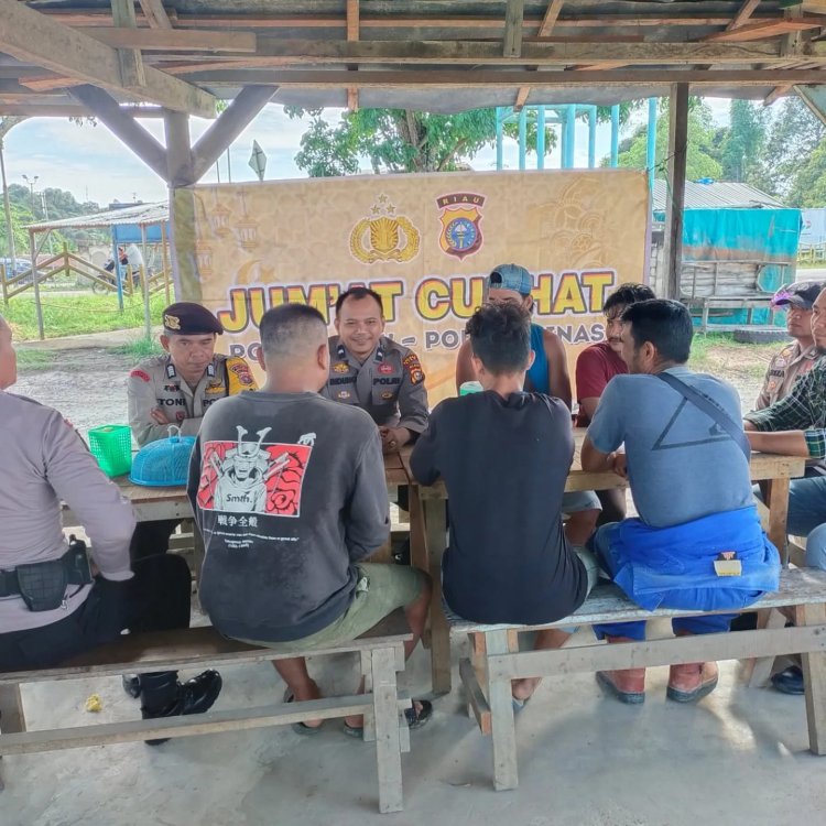 Begini Pesan Kapolsek Minas AKP. Wan Mantazakka SH. MH Dalam Program Jum'at Curhat