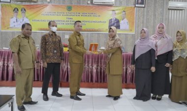 Diskominfotiks Rohil Gelar Forum Data Statistik Sektoral