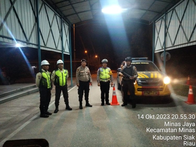 Antisipasi Gangguan Keamanan Di Wilayah Kecamatan Minas, Personil Polsek Minas Lakukan Giat KRYD 