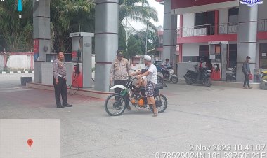 AKP Wan Mantazakka SH MH Pimpin Pelaksana Patroli Dialogis Dalam Giat Imbangan OMB LK -23/24 di Wilkum Polsek Minas 