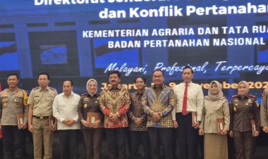 Dorong Berantas Mafia Tanah, Kejati Jambi Diganjar Pin Emas Menteri Agraria RI