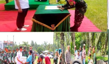 Bupati Rohil Secara Resmi Buka Program TMMD Ke-117 Kodim 0321 Rohil