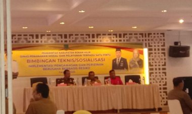 Sekda Rohil Membuka Secara Resmi Bimtek Implementasi Pengawasan dan Perizinan Berusaha Berbasis Resiko
