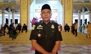 Kasatpol PP Rohil Pastikan Malam Pembukaan MTQ Ke XVIII Tingkat Kabupaten Rohil Berjalan Aman dan Kondusif