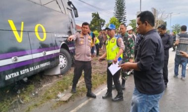 Usai Patroli Natal, Personil TNI di Simalungun Terlindas Bus ELDIVO