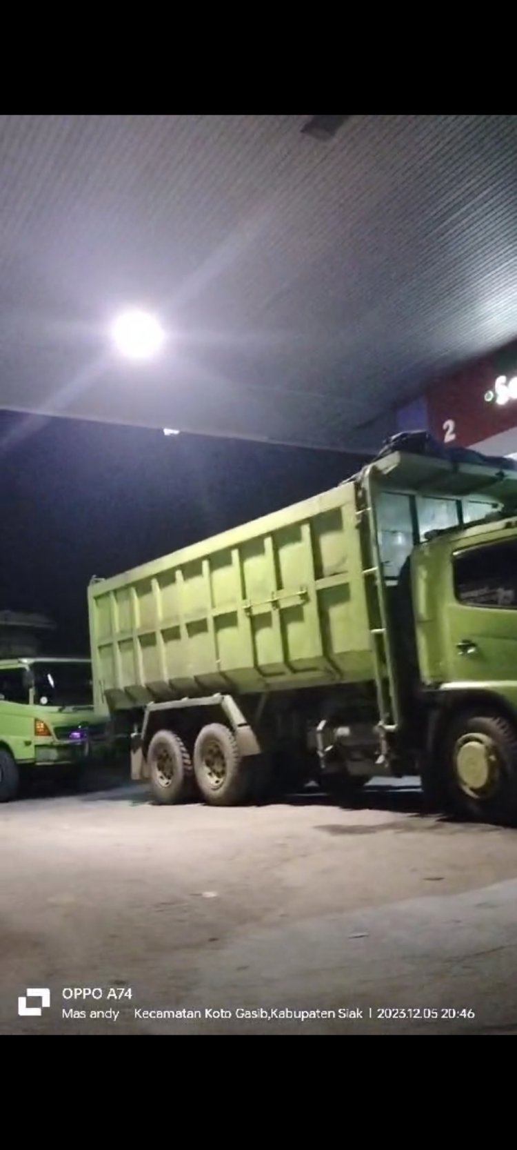 Lagi-lagi SPBU di Koto Gasib Menjual Minyak Bersubsidi ke Perusahaan