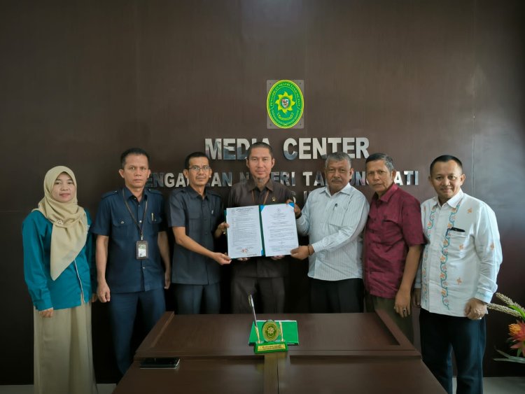 POSBAKUMADIN LIMA PULUH KOTA TANDATANGANI PERJANJIAN KERJASAMA DENGAN PN TANJUNG PATI