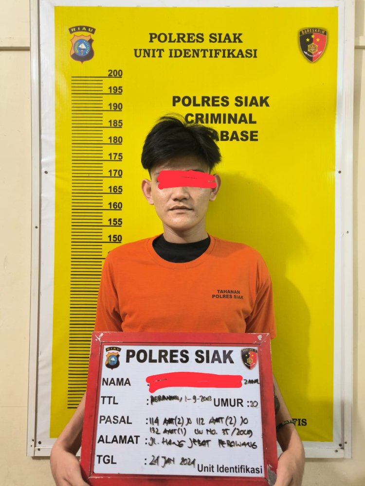 Tim Opsnal Satres Narkoba Polres Siak Berhasil Mengamankan Empat Pria yang Diduga sebagai Pelaku Penyalahgunaan Narkotika