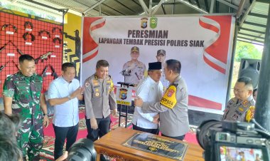 Kapolda Riau Meresmikan Lapangan Tembak Terbaik Se-Riau dan SPKT Saat Kunjungan Kerja ke Polres Siak