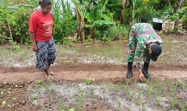 Satgas Yonkav 6/Naga Karimata Dukung Konservasi Lingkungan dan Bantu Petani Lokal