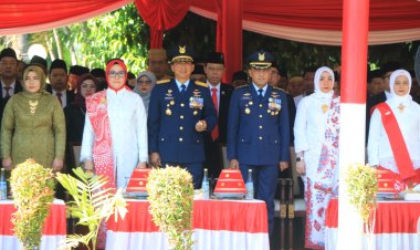 Danlanud Sultan Hasanuddin Hadiri Upacara HUT ke-79 RI di Rumah Jabatan Gubernur Sulsel