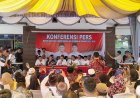 Paslon Bijak Gelar Konferensi Pers di Bagansiapiapi, Ungkap Komitmen Bangun Rohil Lebih Maju