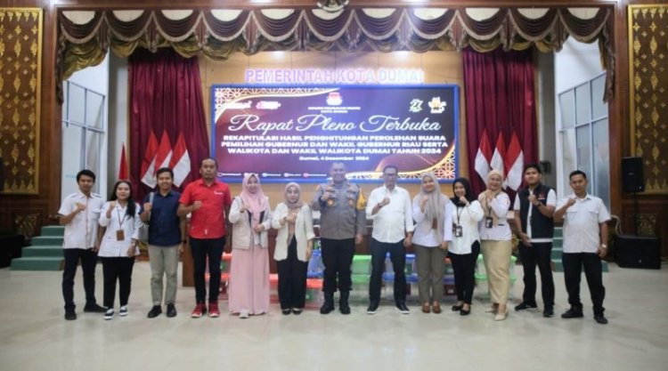 Patminah Nularna Pantau Rekapitulasi Suara Tingkat Kota Dumai, Pastikan Sesuai Aturan