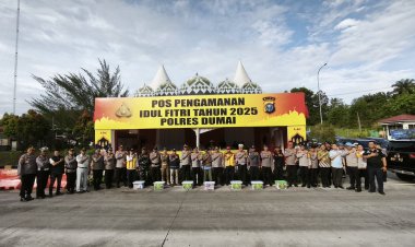 Kapolda Riau Cek Pos Pengamanan dan Pelabuhan di Dumai