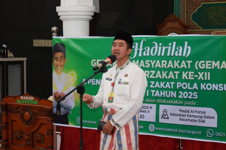 GEMAR Siak Berzakat: Pemkab Siak dan Baznas Salurkan Rp1,9 Miliar Zakat untuk 3.551 Mustahik