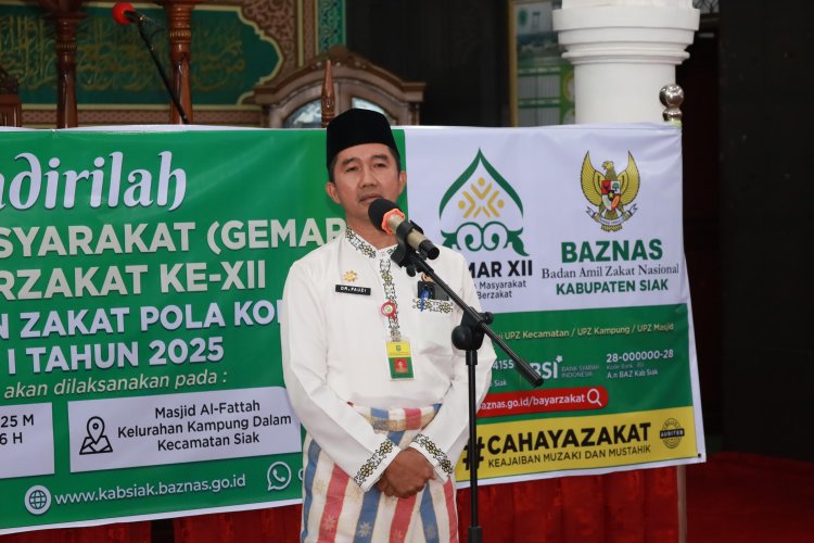 GEMAR Siak Berzakat: Pemkab Siak dan Baznas Salurkan Rp1,9 Miliar Zakat untuk 3.551 Mustahik