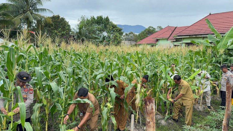 Wujud Nyata Komitmen Polsek Daik Lingga Dukung Ketahanan Pangan Nasional