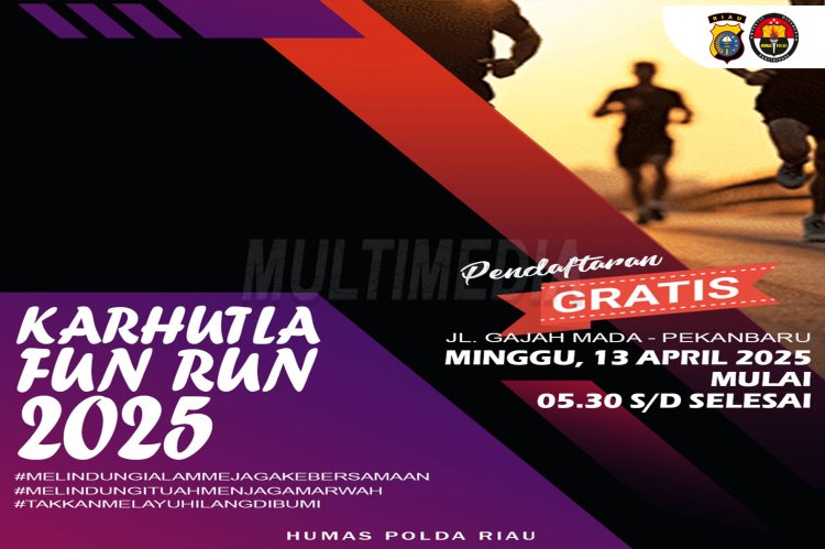 Kapolresta Pekanbaru Rilis Kegiatan "Pekanbaru Karhutla FunRun 5K 2025" 