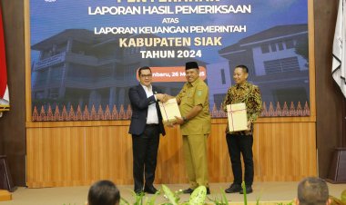 Alfedri: WTP Jadi Motivasi Pemkab Siak Tingkatkan Kinerja