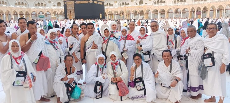 Jemaah Haji Provinsi Riau Berihram dari Embarkasi