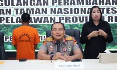 Jual Lahan TNTN, Ketua Adat di Pelalawan Diamankan Polda Riau 