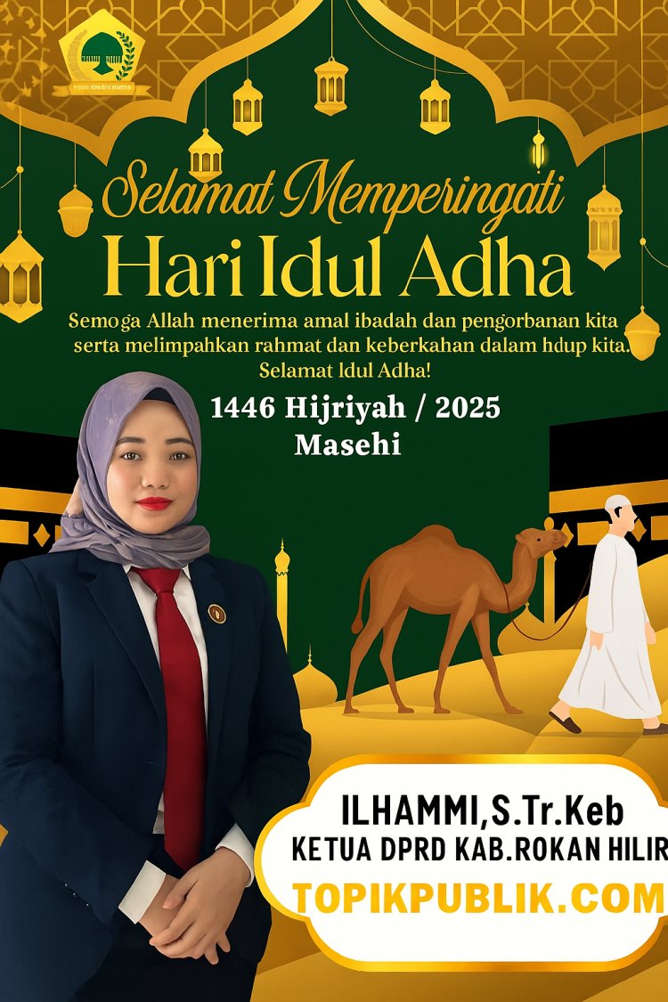 Ilhammi Ucapkan Selamat Idul Adha 1446 H, Ajak Warga Perkuat Semangat Kurban