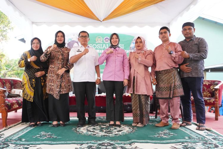 Menuju Indonesia Emas 2045, Warga Desa Teluk Mega Diberikan Pemahaman Tentang Program MBG