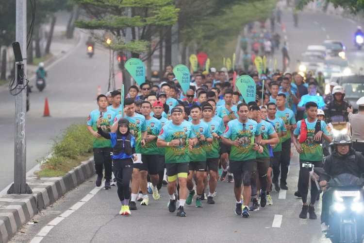 Ratusan Pelari Ikuti Fun Run To Riau Bhayangkara Run 2025