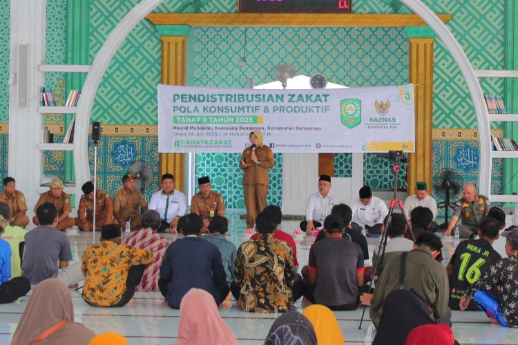 Baznas Siak Salurkan Zakat ke 356 Mustahik Bungaraya