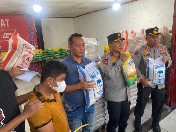 Distributor Beras Oplos di Pekanbaru di Gerebek Polda Riau