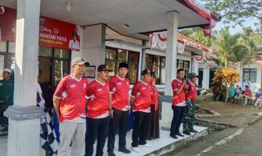 Dua Anggota Koramil Pagelaran Jadi Juri Lomba Gerak Jalan HUT RI di Patia