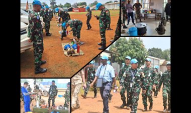 Satgas Kizi TNI Konga XX-V Monusco Lulus Pemeriksaan COE PBB