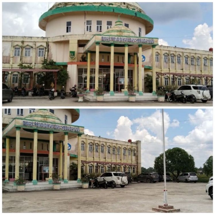 Pembangunan Dinas Pendidikan Rohil Diduga Mandek