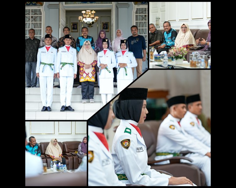 Bupati Siak Apresiasi 4 Pelajar Lolos Paskibraka Riau 2025