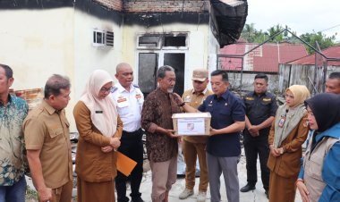 Pemko Pekanbaru Salurkan Bantuan Korban Kebakaran Bukitraya