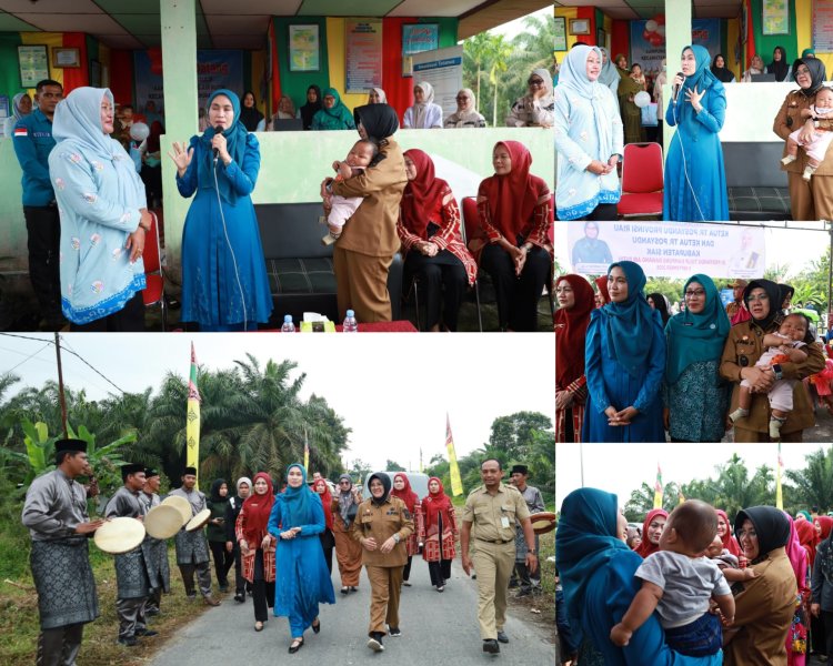 Bupati Siak Dampingi Istri Gubernur Riau Kunjungi Posyandu
