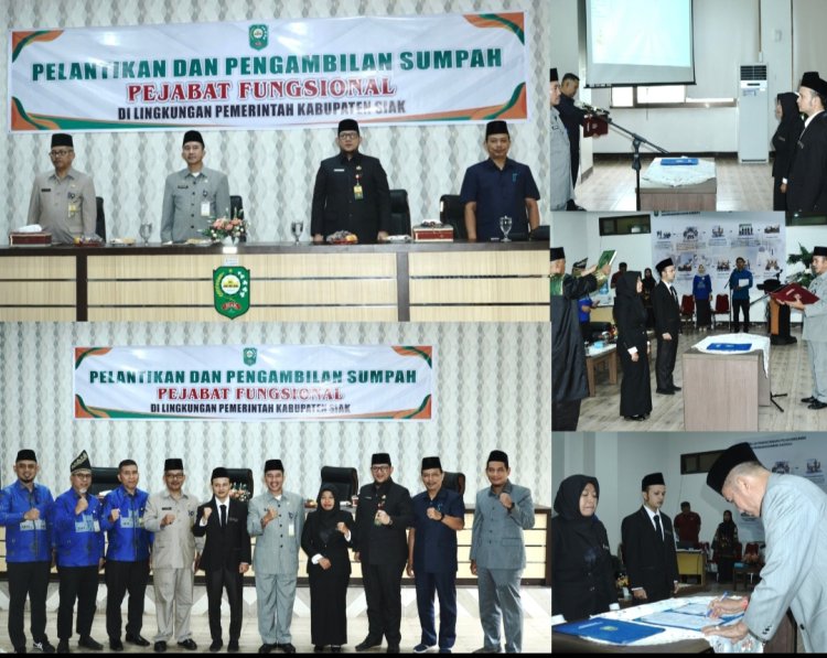 Pelantikan Pejabat Fungsional Siak, Pj Sekda Tegaskan Profesionalitas
