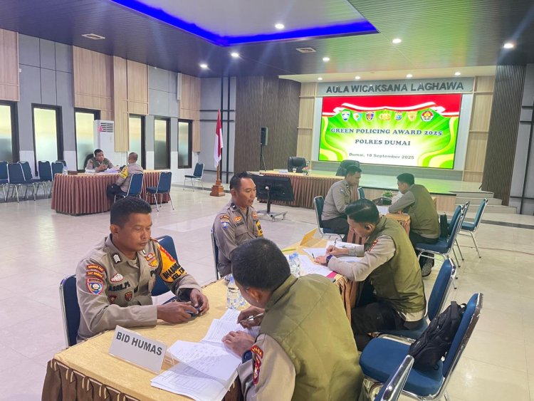 Sambut Tim Green Policing Awards 2025, Polres Dumai Nyatakan Komitmen Pada Lingkungan