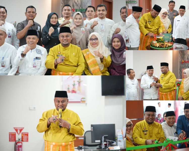 Wabup Syamsurizal Resmikan Gadai Emas BRK Syariah di Lubuk Dalam