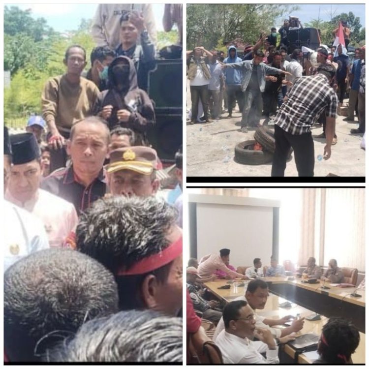 Warga Rokan Hilir Amuk DPRD Tuntut SPBU Batu 4 Dibuka