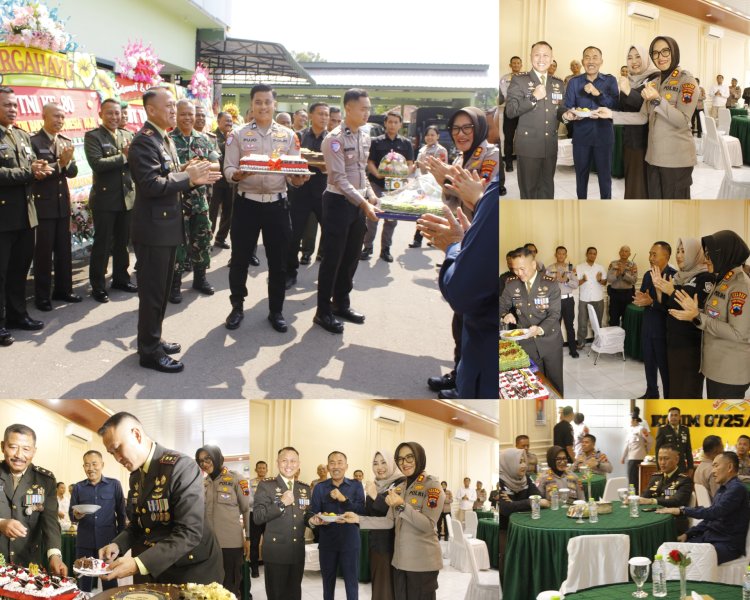 Kapolres Sragen Beri Kejutan HUT TNI ke-80 di Kodim 0725