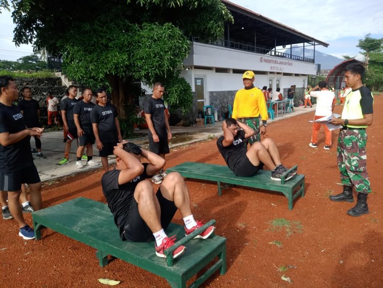 Prajurit Kodim 0724/Boyolali Jalani Tes Garjas Semester II untuk Jaga Kebugaran dan Profesionalisme