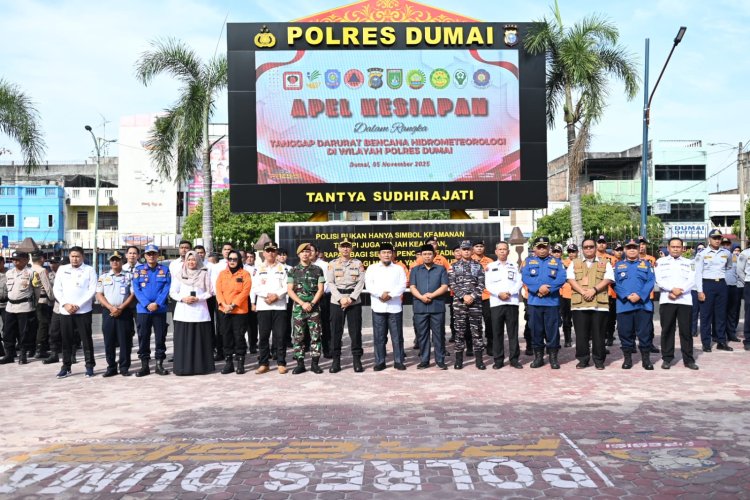 Dumai Gelar Apel Kesiapan Tanggap Darurat Bencana Hidrometeorologi