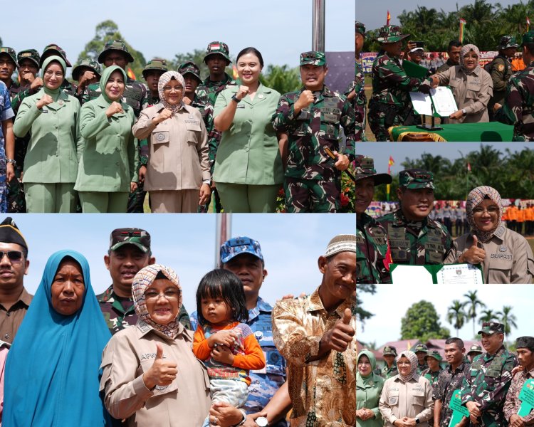 TMMD Bangun Desa Hingga Pelosok Siak