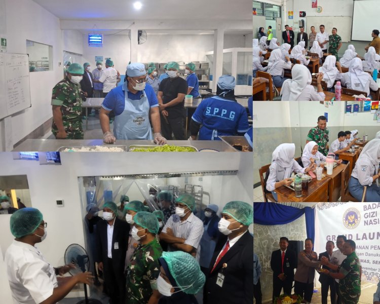 Launching SPPG-MBG: Danramil, Kapolsek dan Camat Salurkan Makanan Bergizi Gratis